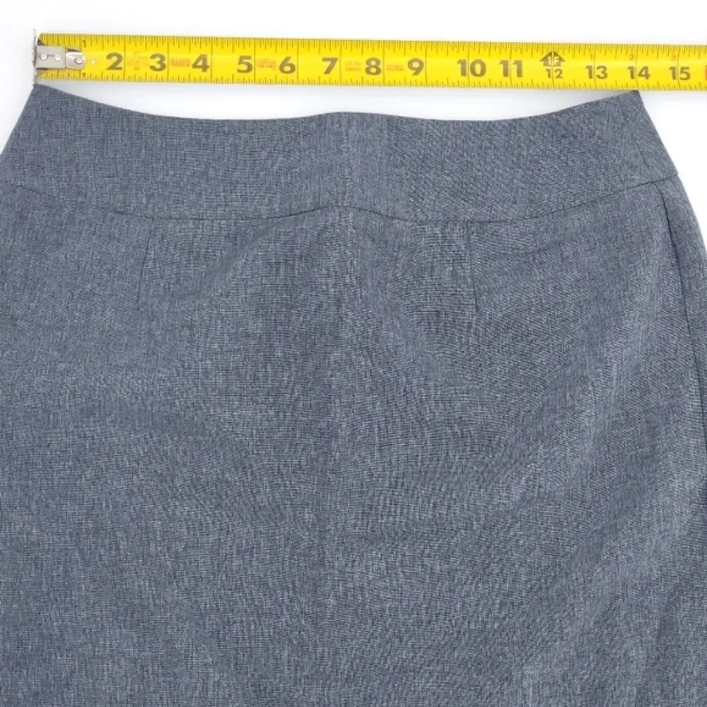 Executive Apparel Career Wear Skirt Size 6 Grey UltraLux Tailored Front 2304